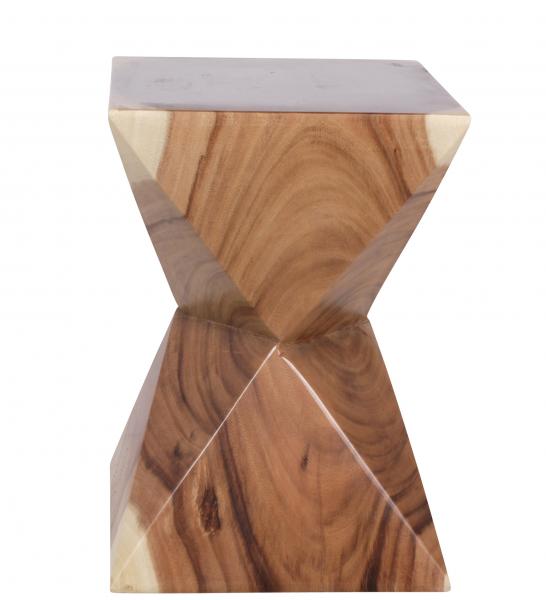 Teakholzhocker Pyramide